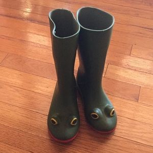 Wellipets Green Rubber Rainboots